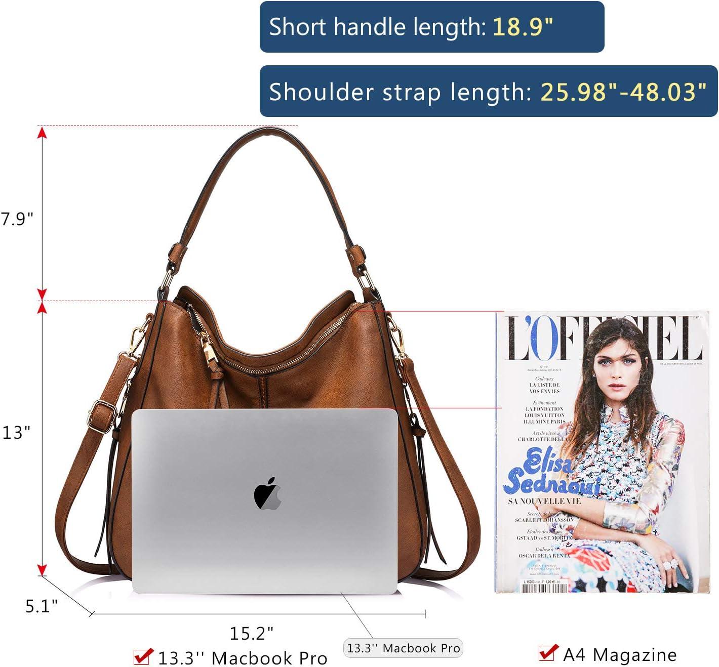 imageRealer Hobo Purses and Handbags for Women Shoulder Bag Large Crossbody Bags with Tassel