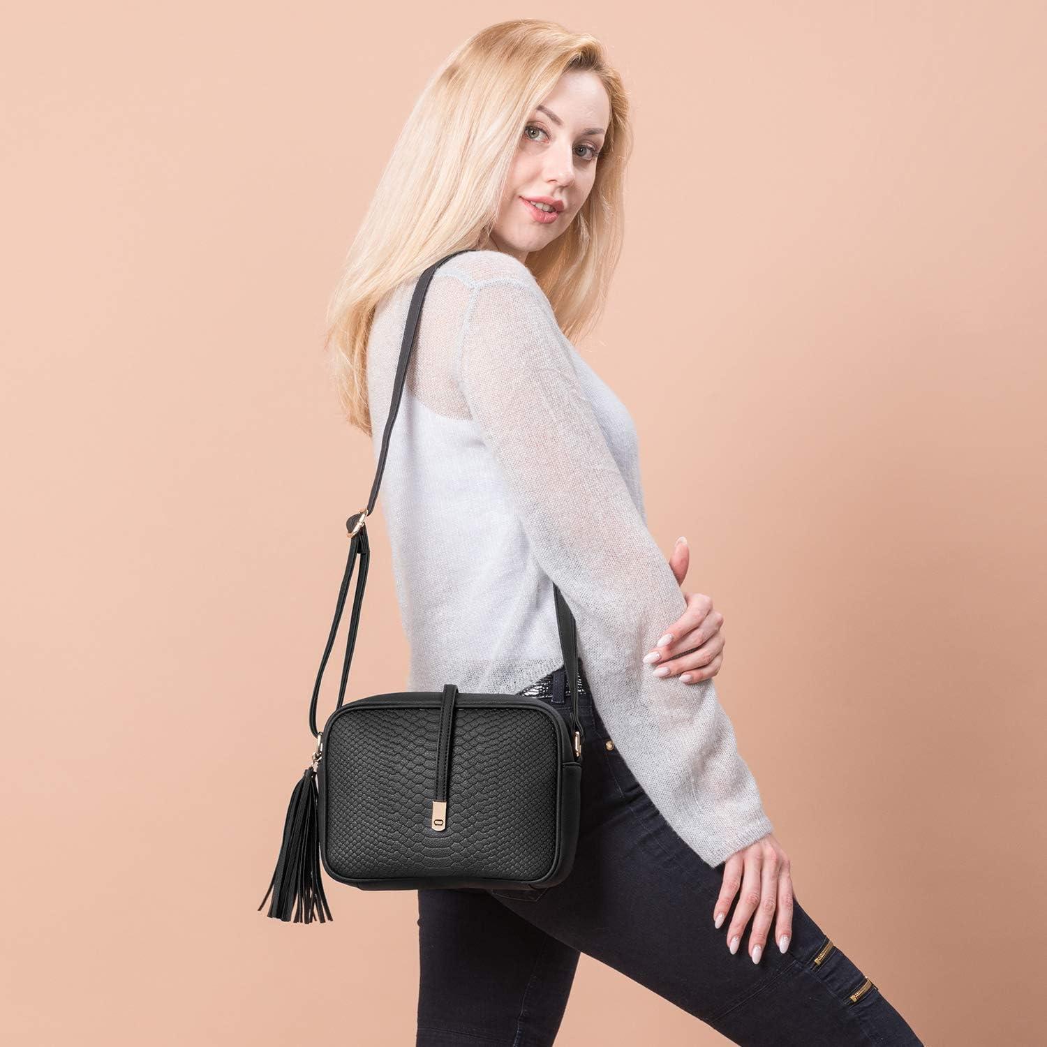 imageRealer Small Shoulder Bags PU Leather Side Purse Cross Body Purses for Women