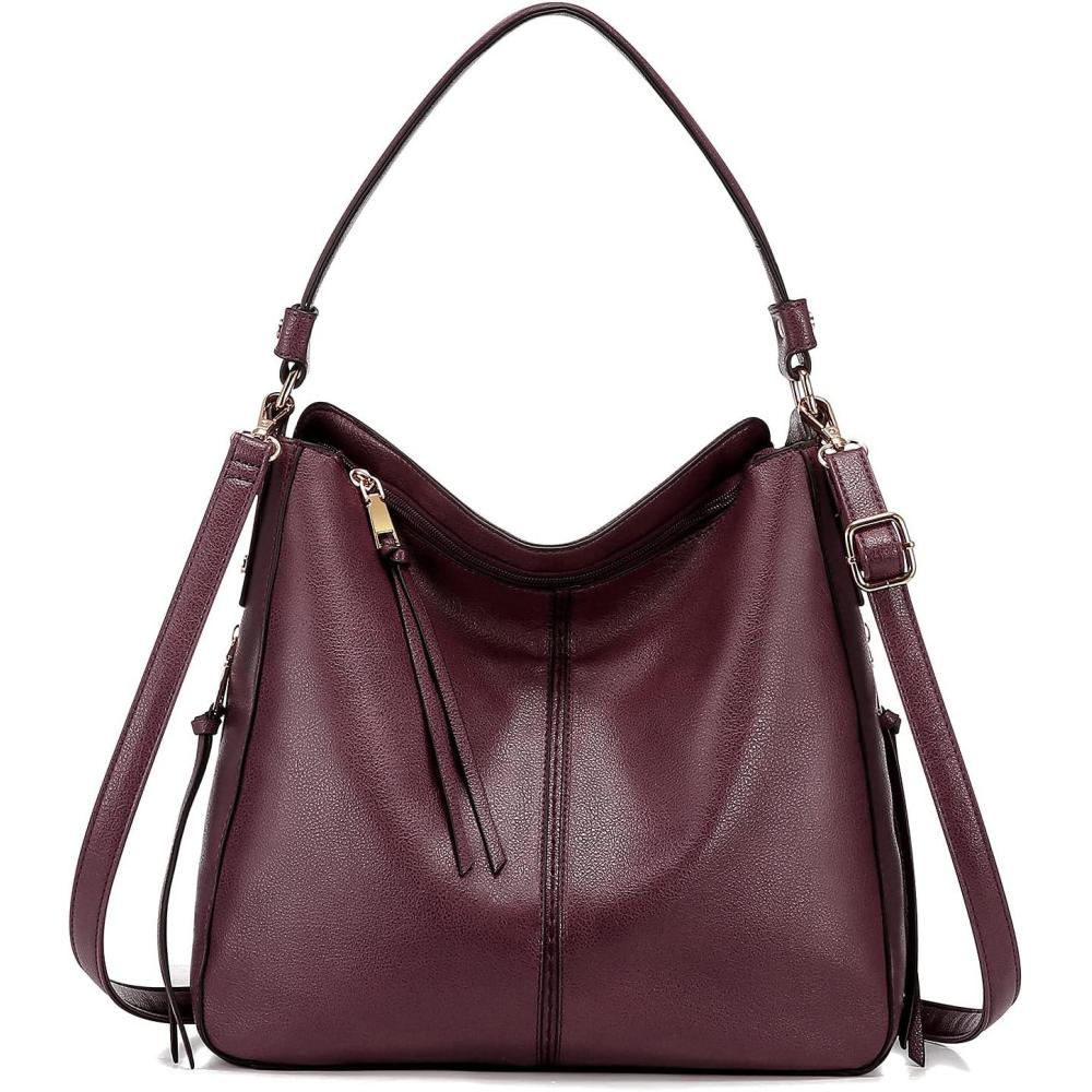 imageRealer Hobo Handbags for Women Large Hobo Bags Purses PU Leather Purses and Handbags Womens Purses Ladies Crossbody Bag