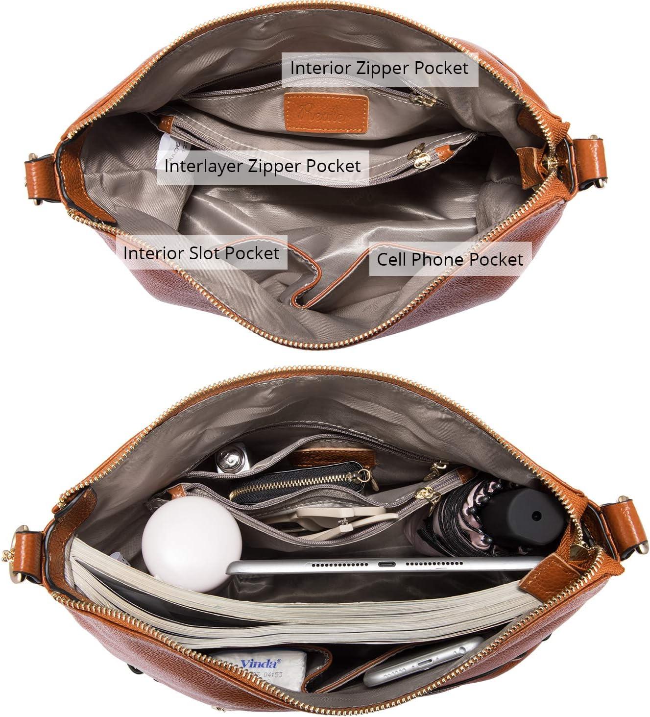 imageGenuine Leather Handbags for Women Large Designer Ladies Shoulder Bag Bucket Style