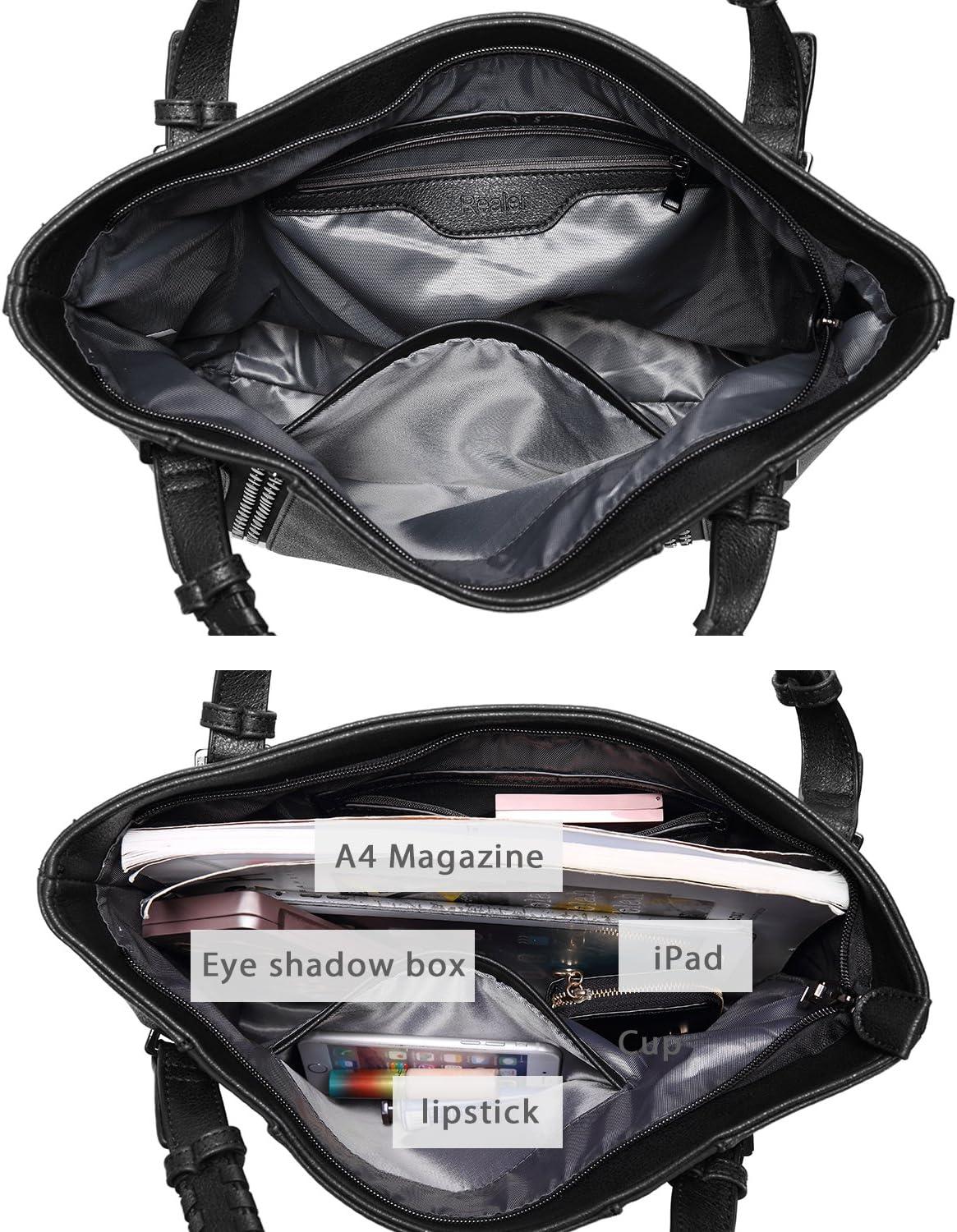 imageRealer Handbags for Women Large Tote Purses Designer Shoulder Bag